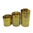 thumbnail image 2 of Tnarru 3 Pcs Pot à Bonbons Récipient de Stockage Alimentaire Portable Rond Pot à Biscuits Anti-Poussière avec Couvercle pour Épices Fruits Secs, 2 of 8