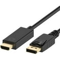 thumbnail image 1 of axGear DisplayPort to HDMI Cable DP to HDMI Ultra HD 4K Video Display Converter 3 Ft, 1 of 5