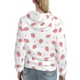 thumbnail image 7 of Cauagu Hand Drawn Strawberry for Women's Hooded Sweatshirts Pullover Hoodie for Women Fall Workout Sweat Long Sleeve Preppy Sweatshirts-Medium, 7 of 7