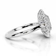thumbnail image 3 of Cloud Jewel Gorgeous 1.9 Ct Emerald Cut Moissanite Double Halo Wedding Ring - Moissanite in 14K White Gold Plated - Perfect Engagement Ring for Women & Unique Gifting Occasions, 3 of 4