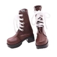 thumbnail image 4 of MERIGLARE 1/3 Doll Shoes Photo Props, Trendy, Mini, Cool Doll Costume Accessories Women's Boots for 24 inch Female Action Figure Body Brown, 4 of 8