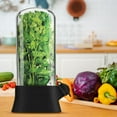 thumbnail image 5 of Herb Storage Container for Fresh Parsley Cilantro Mint Vegetables | Refrigerator Preservation Bottle | Humidity Control | Keeps Herbs Fresh Up to 3 Weeks | 1 Pack | Easy-Fill Removable Lid, 5 of 7