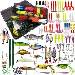 Fishing Lures Kit Tackle Box  Fishing Box Artificial Baits - 18