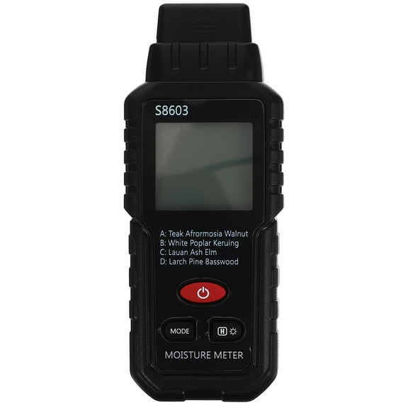 PAMINGONO 1Pack Grey Plastic Moisture Meter For Walls And Floors With Lcd Display