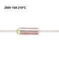 thumbnail image 3 of Uxcell 250V 10A 210 Celsius Fusible Térmico de Corte de Circuito 10 Pcs, 3 of 5