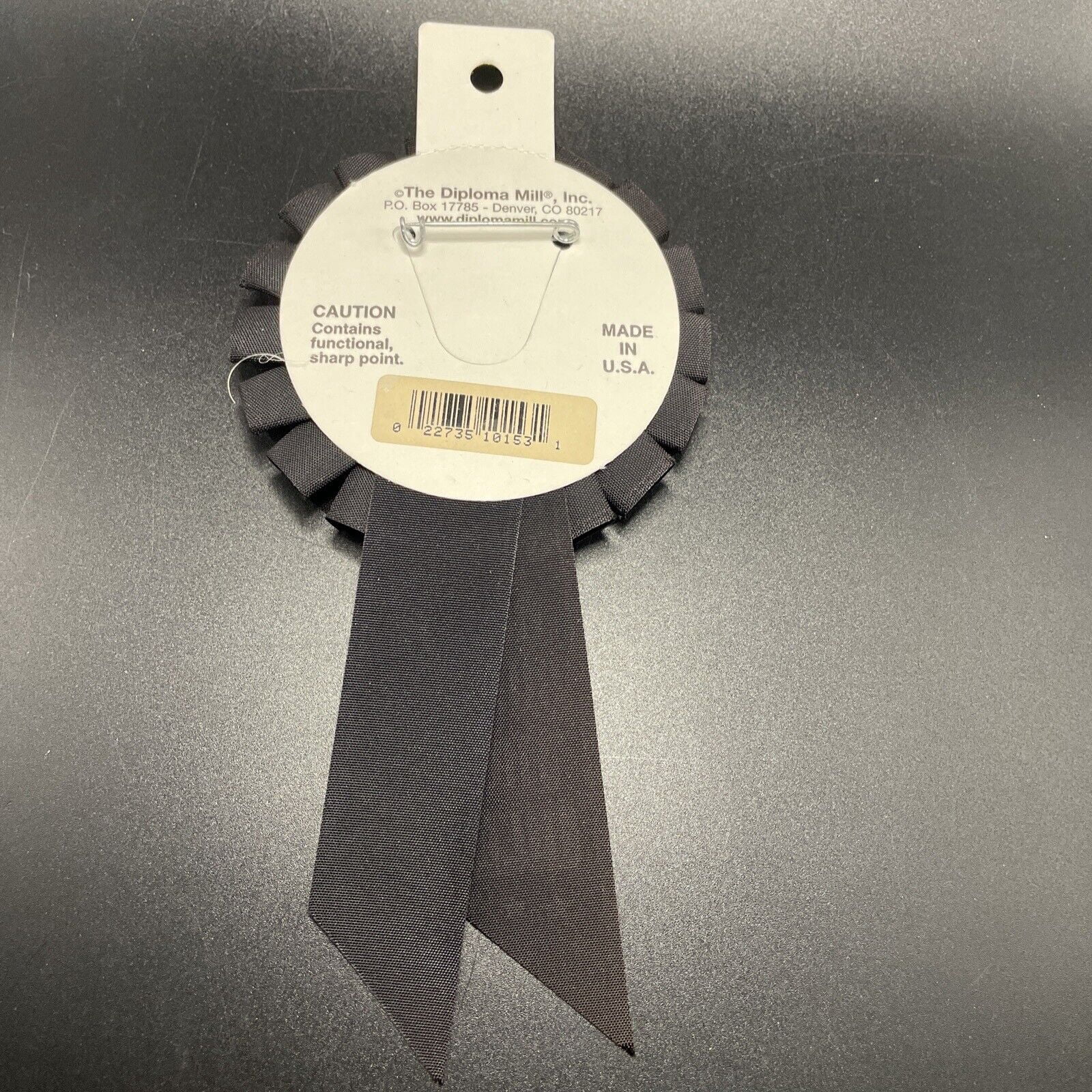 Pack of 6 Black "30 and Over The Hill" Birthday Celebration Rosette Ribbons 6.5"