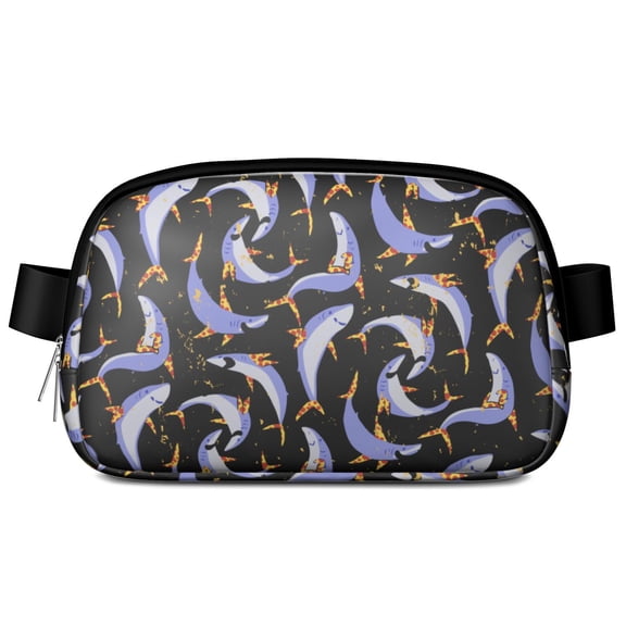 Mystical Ocean Creature Waist Pack – Funny Shark & Whale Print Fanny Pack for Women with Tropical Sea Life Design and Nautical Pattern