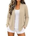thumbnail image 2 of MaFYtyTPR Women Lightweight Open Front Cardigan Long Sleeve Casual Knit Cardigans Shawl for Daily Wear A-Beige L, 2 of 6