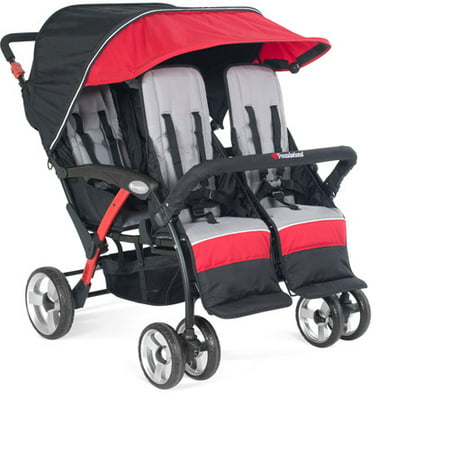 Quad 4-Seat Sport Stroller in Red by Foundations