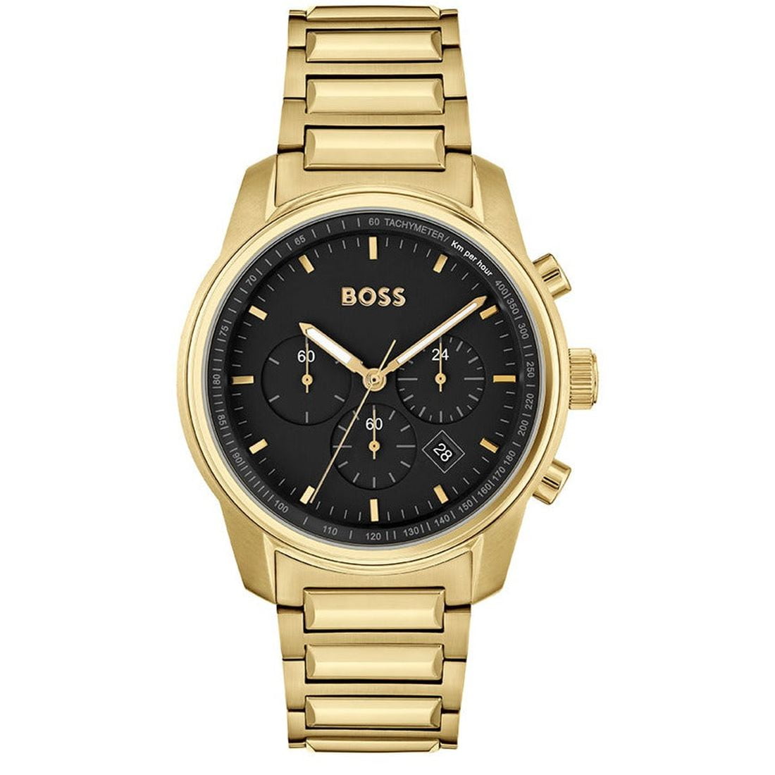 Chronograph Onyx Black Stainless Steel Mens Watch 1513365