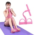 thumbnail image 2 of Amdohai 4-Tube Foot Pedal Resistance Band Elastic Sit-Up Pull Rope Multi-Functional Fitness, 2 of 9