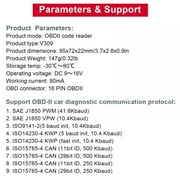 OBD2 OBD Scanner Professional Diagnostic Car Scanner Tool and Car Code Reader, One Click Check Engine Light Reset,Read and Clear Trouble Codes for All Cars and Trucks!