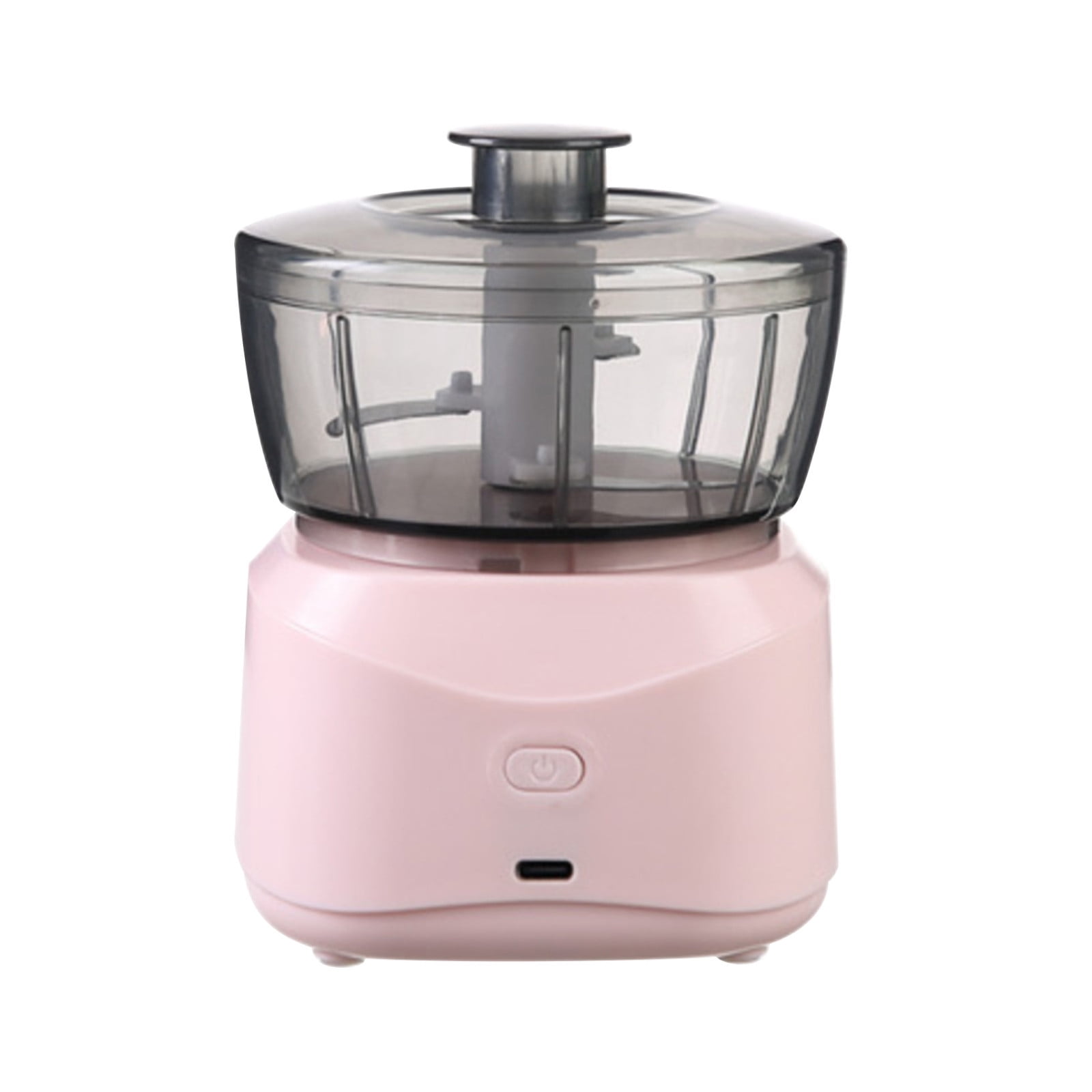Food Processors Meat Grinder, 3.9x5.3inch Mini Electric Chopper, 1200mAh Large Capacity Battery, Strong Power, Multi-Purpose Food Blender for Minced Garlic, Ginger, Chili , Minced Meat(Pink)