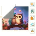 thumbnail image 3 of ZICANCN Dish Drying Mat for Kitchen Countertop, Owls Love Birds Drainer Mats with Non-slip Rubber Backed, Super Absorbent Easy Clean Rack Pad,\r\n16x18 Inches, 3 of 9