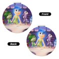 thumbnail image 2 of Qekee inside out 2 Print Compact Makeup Mirror Folding Mini Pocket Mirror Portable Hand Mirror Double-Sided 2 x 1x Magnification for Woman Girls-Round Shape, 2 of 9