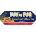 thumbnail image 2 of Anonymous 14x8 Black Ornate Wood Framed Double Matted Museum Art Print Titled: Sun Child Florida Citrus Label (1930-1950), 2 of 5