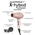 thumbnail image 3 of GAMMA+ X-Hybrid Compact AC Hair Dryer, Rose Gold, 3 of 10