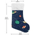 thumbnail image 2 of GZHJMY Christmas Stocking, Personalized Space Planet Large Candy Stocking, 1 PCS Hanging Gift Xmas Stocking Decoration for Family Holiday Party Ornaments Decor Fireplace, 2 of 7