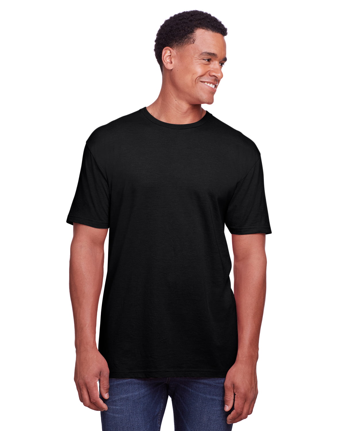 Gildan - Gildan, The Men's Softstyle CVC T-Shirt - PITCH BLACK - L ...