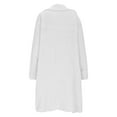thumbnail image 6 of Wensltd V-Neck Mid-Length Knit Cardigan Jacket for Women Solid Color Cozy Relaxed Fit Casual Sweater Outfits, 6 of 9