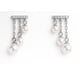 thumbnail image 1 of Aretes de plata .925 BELLAPLATA MF broquel Gotas de perla con perlas naturales y circonias brillantes, 1 of 4