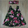 thumbnail image 5 of Kiapeise Cute Newborn Baby Girl Floral Print Dress Summer Sleeveless Sundress Princess Party Clothes, 5 of 7