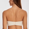 thumbnail image 2 of MELENECA Strapless Bra Minimizer with Underwire for Women Sand Dollar 38D, 2 of 6