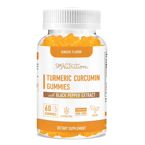 Turmeric Curcumin Gummies (60 Gummies) With Black Pepper Extract