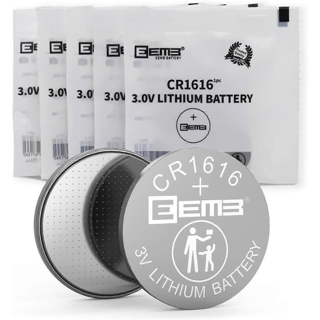 2025 Latest Model 5 Pack CR1616 Battery 3V Lithium Button Coin Cell Batteries