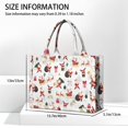 thumbnail image 3 of Large Capacity Tote Bag,White Christmas Santa and Gift Pattern Handbag Fashion Luxury Tote Bag,15.7"x13"x 5.1" Inches,Laptop Compatible, 3 of 6