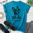 thumbnail image 2 of Bostie Mom T-shirt, Unisex Women's Shirt, Boston Terrier Owner, Best Dog Mom Gift, Heather Blue, Medium, 2 of 6