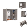 thumbnail image 4 of Gabinete para Medicamentos Tuhome Artemisa con Espejo y Madera Gris, 4 of 8
