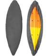 thumbnail image 5 of Funda para kayak de exterior, funda para almacenamiento de canoa, resistente a la lluvia, al sol, al polvo y a la nieve, color gris, 3,6-4 m, 5 of 5