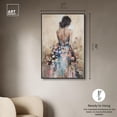 thumbnail image 6 of Dress in Spring Bloom Canvas Inspiring Women Protraits by Art Remedy, Black Frame, 30" x 45", 6 of 8