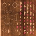 thumbnail image 1 of Ahgly Company Indoor Square Oriental Orange Industrial Area Rugs, 8' Square, 1 of 4
