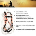 thumbnail image 2 of WELKFORDER 3D-Rings Industrial Fall Protection Safety Harness Kit With Double Leg 6-Foot Shock Absorber Stretch Lanyard ANSI Compliant Personal Fall Arrest System(PFAS), 2 of 6