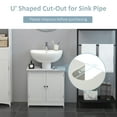 24” Pedestal Sink Bathroom Vanity White