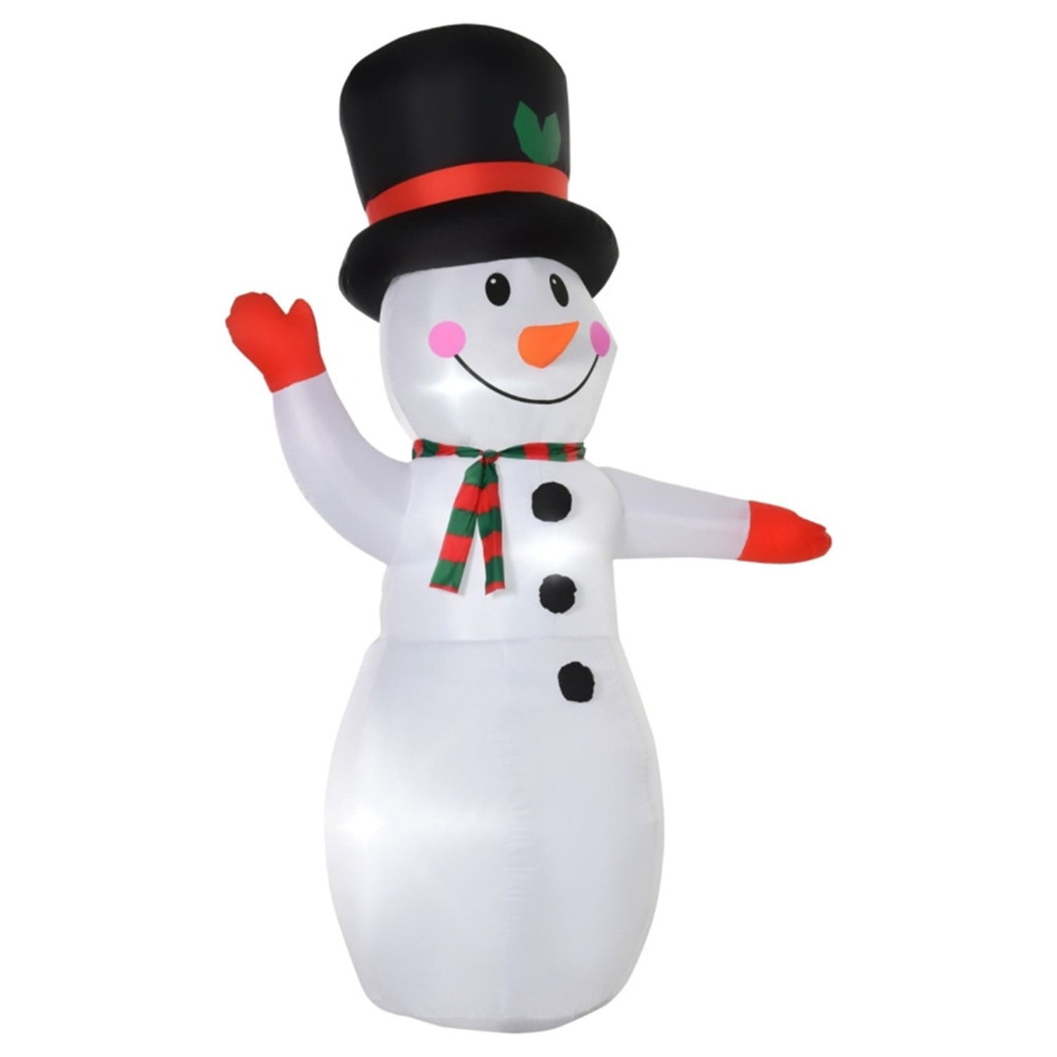 Astoutdoor Inflatable Christmas Snowman, 8 ft, Polyester, LED Lights, Indoor/Outdoor