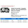 thumbnail image 2 of Radiator Fan Assembly - Compatible with 2015 - 2017 NX200t Sport Utility 2.0L 4-Cylinder 2016, 2 of 2