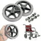 thumbnail image 5 of ruedas de repuesto de goma de 6 pulgadas para silla de ruedas, ruedas delanteras, ruedas de repuesto antideslizantes para andador, color gris, 5 of 5