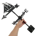 thumbnail image 3 of MLINS  Metal Direction Vane Weather Wind Decorations for outside Black, 3 of 6