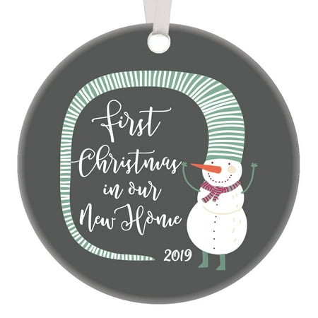 Home Depot Christmas Decor Ideas 1st Christmas New Home Ornament 2019 Whimsical Snowman Holiday Tree Decor Homeowners Cute Gift Idea House Warming Wedding Presents for Couple Beautiful Housewarming Collectible 3
