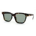 thumbnail image 4 of Retro Concave Curved Hipster Horn Rim Plastic Sunglasses Tortoise - Green, 4 of 8
