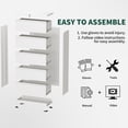 thumbnail image 4 of 4 Drawer Lateral File Cabinet with Lock, Steel Office Filing Cabinet, Heavy Duty Large Filing Storage Cabinet, Steel Wide File Cabinet for Legal/A4/F4, Require Assembly, White, 4 of 8