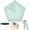 Green, variant on Japan Pencil Umbrella, Mini Compact Travel Umbrella, UPF50+ Windproof 5-Rib Carbon Fiber Folding Umbrella for Sun Rain Backpack Handbag