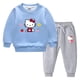 thumbnail image 4 of Conjunto de suéter de ropa para niños de Hello Kitty nuevo para niñas más terciopelo grueso cálido invierno Casual deportes conjunto de manga larga para niños, 4 of 5
