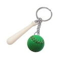 thumbnail image 1 of asddcavvf Softball Baseball Key Ring Pendant American Baseball Small Ball Long Stick Key Ring Access, 1 of 3