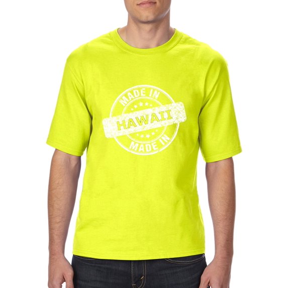 "Mens and Big Mens Hawaii Made T-Shirt, up to size 3XLT"