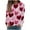 10 Multicolor, variant on Valentines Blouse, Womens Long Sleeve Shirts Casual, Heart Print Tops Women's Valentine's Day Printed Long Sleeved Round Neck Top Shirt