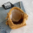 thumbnail image 3 of Bolso tipo cubo para mujer, bandolera de pana con correa ajustable, bolso de viaje suave y holgado, 3 of 7